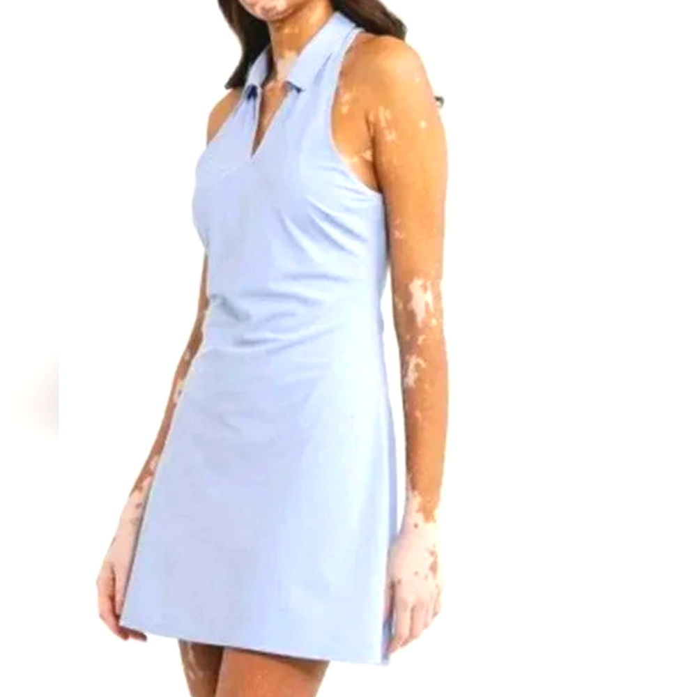 Abercrombie & Fitch Traveler Polo Mini Dress Baby Blue NWOT Activewear Sportsbra